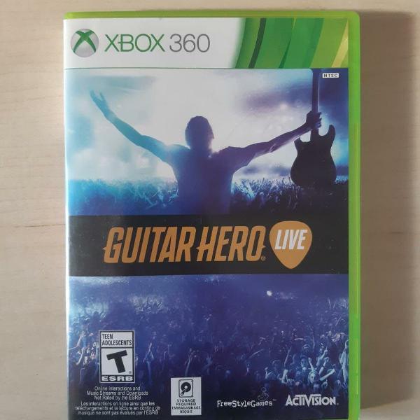 guitar hero live c/ guitarra - xbox 360 - fortaleza ceará