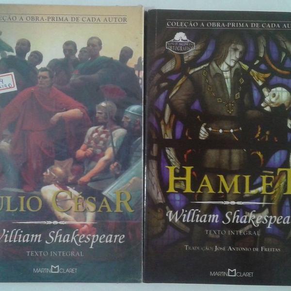 hamlet / júlio césar - william shakespeare - 2 volumes