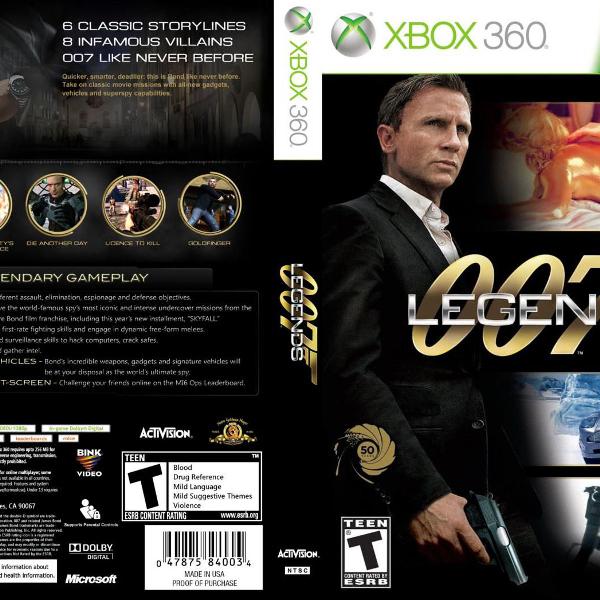 jogo 007 legends - xbox 360