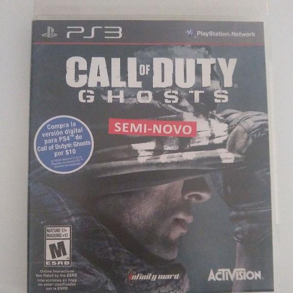 jogo Call of Duty Ghosts Playstation 3 original
