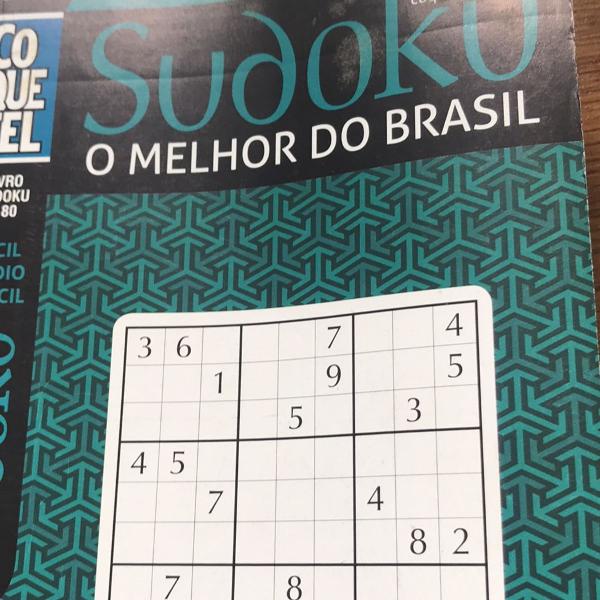 kit 5 livros sudoku
