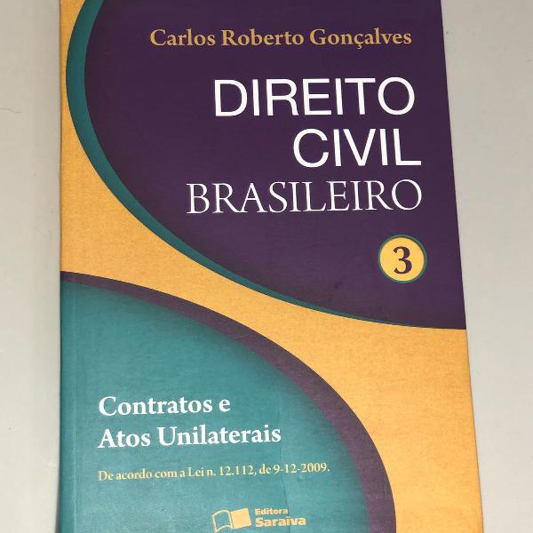 livro direito civil brasileiro vol3 - contratos - carlos