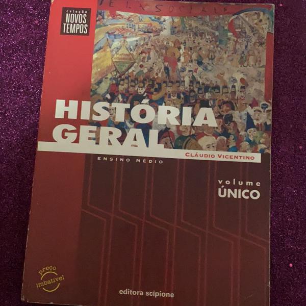 livro história geral- volume único