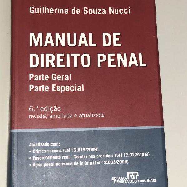 livro manual de direito penal - guilherme de souza nucci