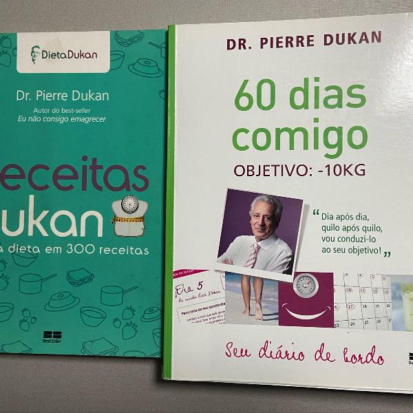 livros dukan - 60 dias comigo e metodo dukan