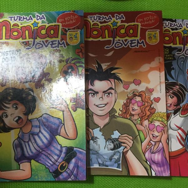 mangá turma da mônica jovem n°(s) 13, 14 e 15