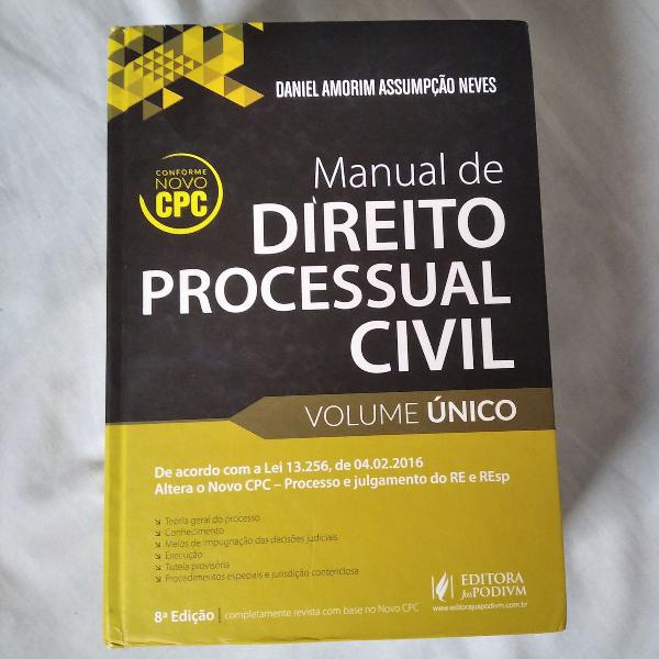 manual de direito processual civil 8º edição - daniel