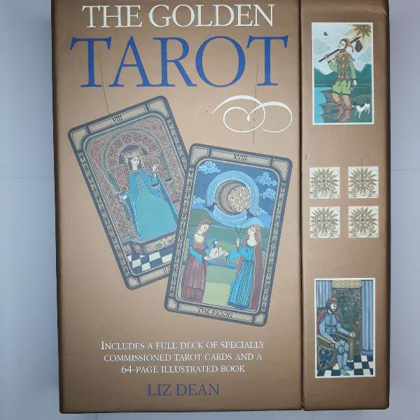 the golden tarot (inglês) - cartas de tarot + manual