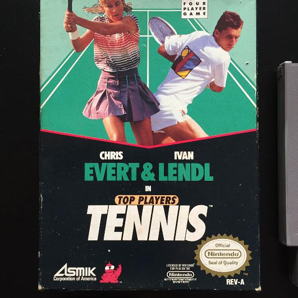 top players tennis original com caixa e manual nes