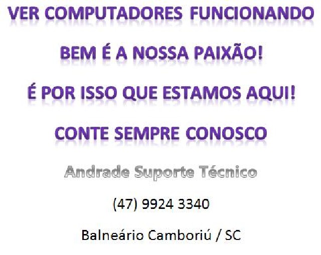 Andrade suporte técnico em informática