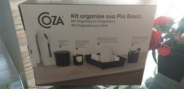 Kit organizador de pia de cozinha