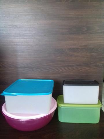 Lote de Tupperware de 4 potes