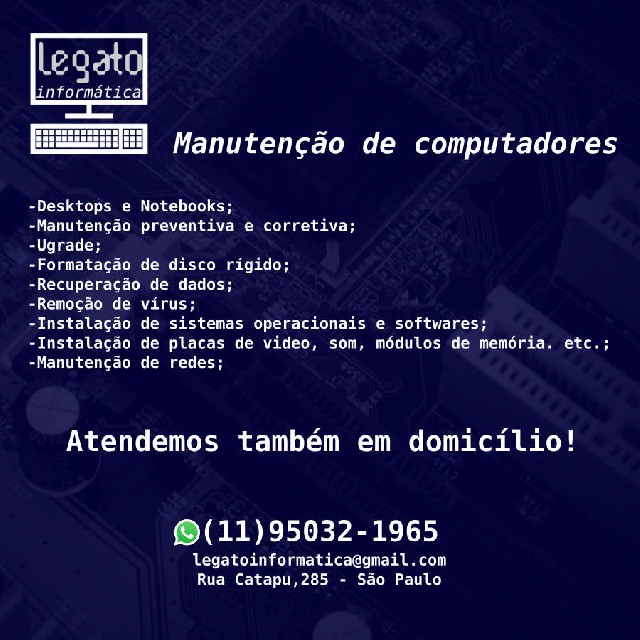 Manutenção de computadores no tatuapé