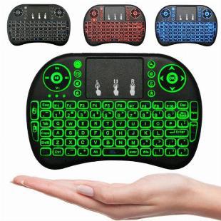 Mini Teclado e Controle Sem Fio Iluminado