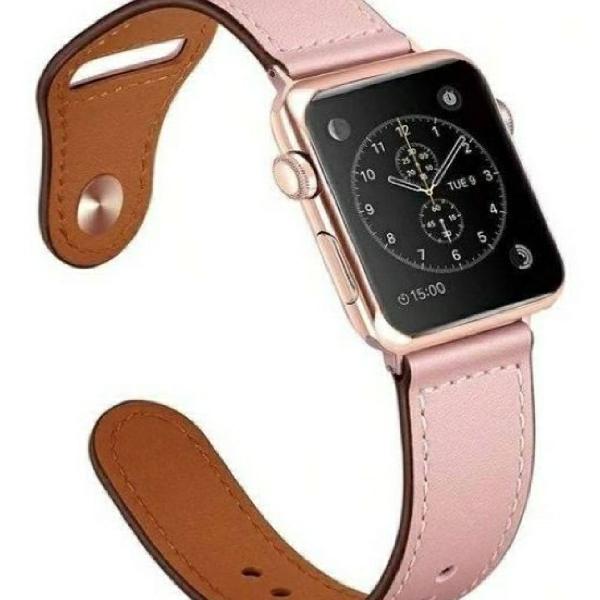 Pulseira em couro Apple Watch