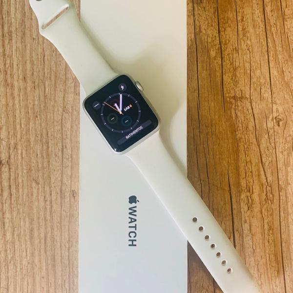 apple watch series 1, 42mm - aluminum case - com brinde!