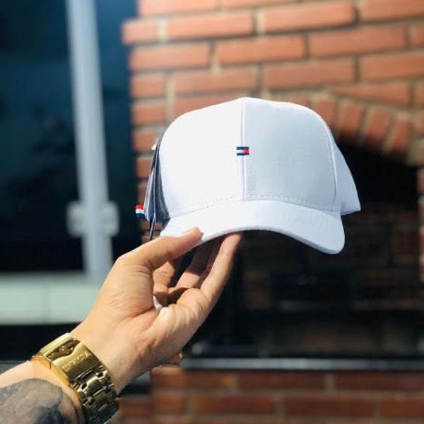 boné tommy hilfiger branco basic