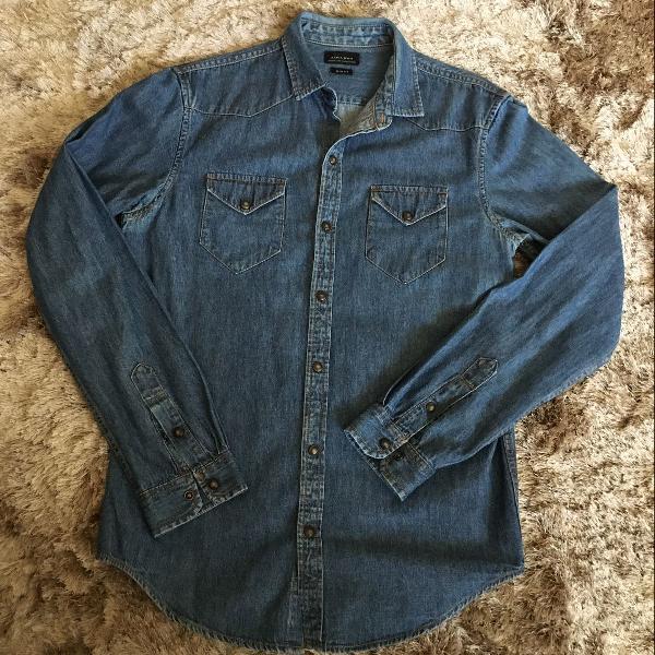 camisa jeans zara man