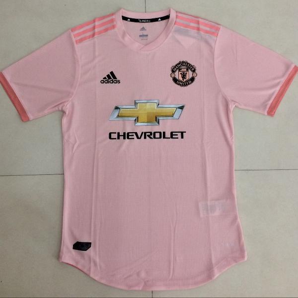 camisa manchester united jogador rosa