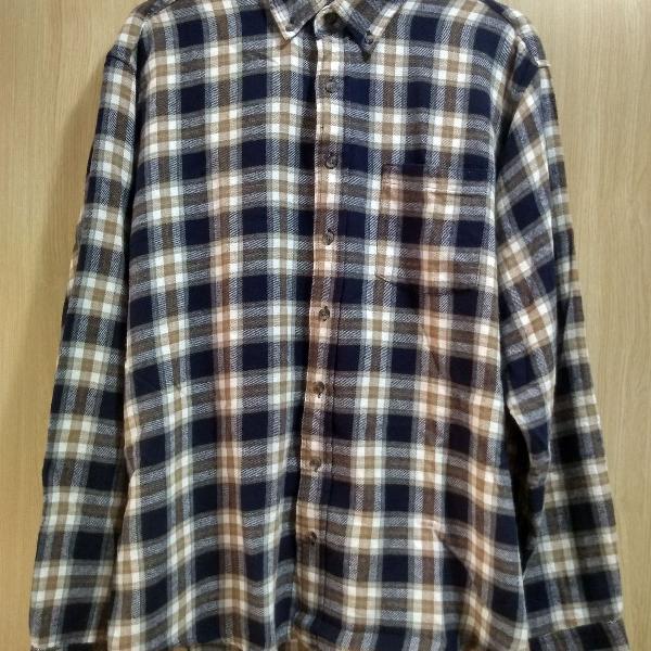 camisa social flanelada