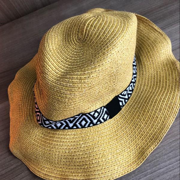 chapéu amarelo shoulder