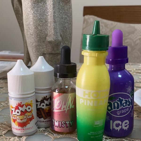 kit irado de e-liquid importados topzera!