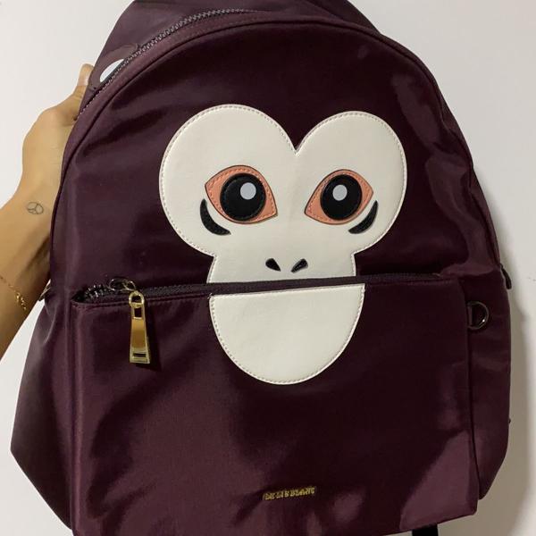 le lis blanc mochila macaquinho !!! com detalhes em couro