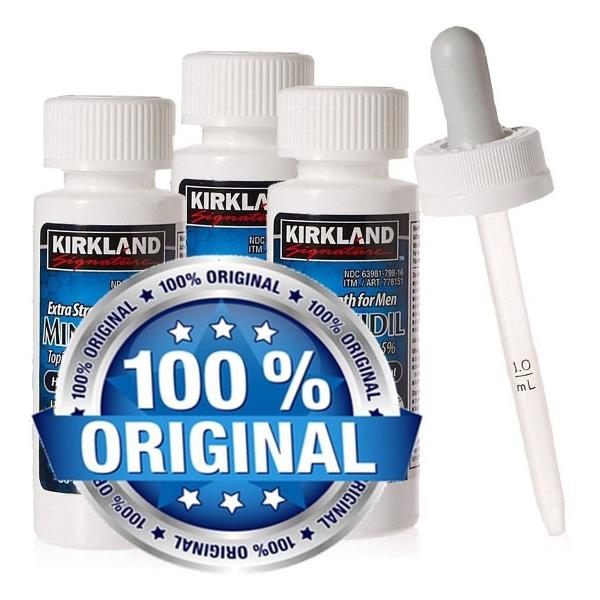 minoxidil kirkland original pronta entrega 3 frasco 60ml