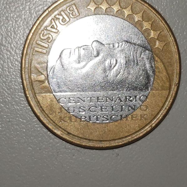 moeda rara : 1 real em comemoração ao centenário do jk
