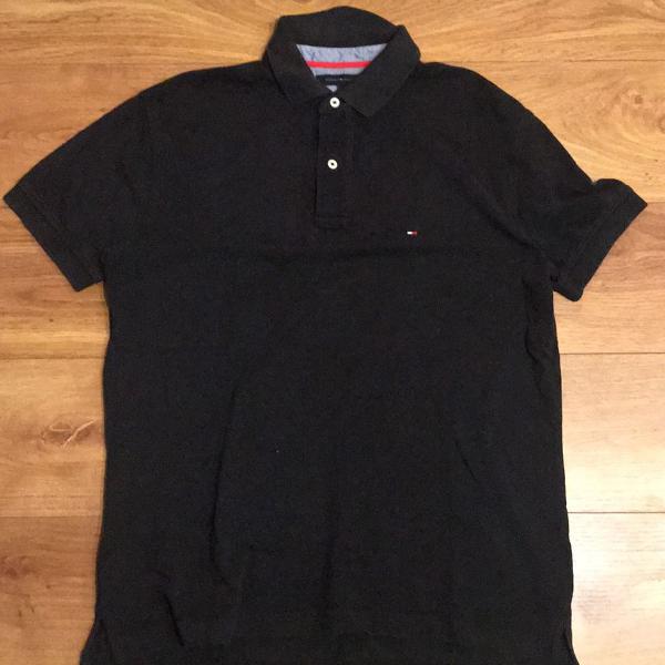 polo tommy hilfiger preta - tam g