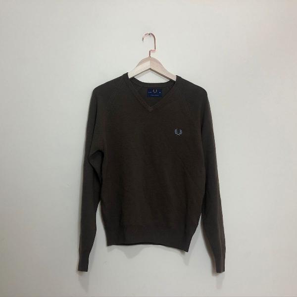 sueter fred perry marrom