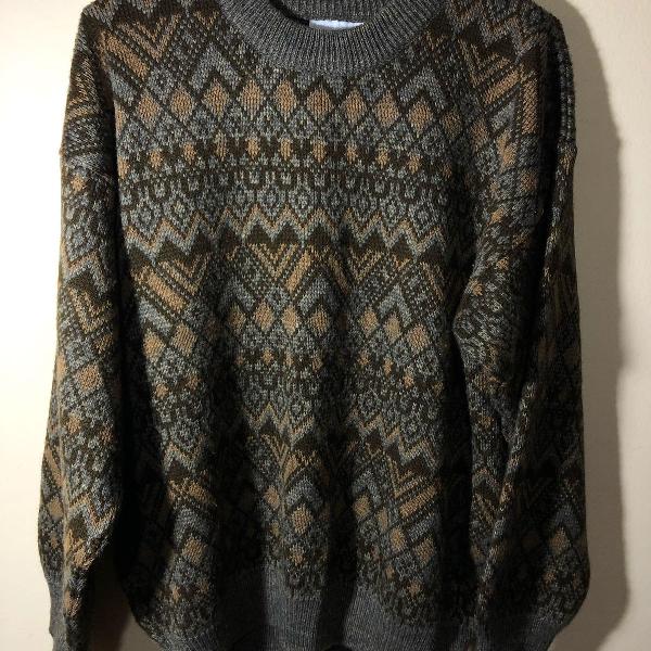 suéter vintage classic - tamanho g