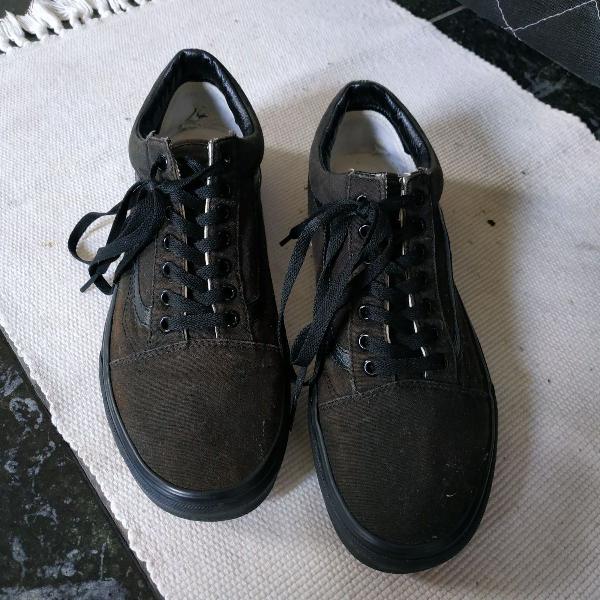 vans old skool - all black