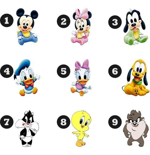 Adesivo Intantil - Mickey - Donald - Pluto - Outros - 4 Unid