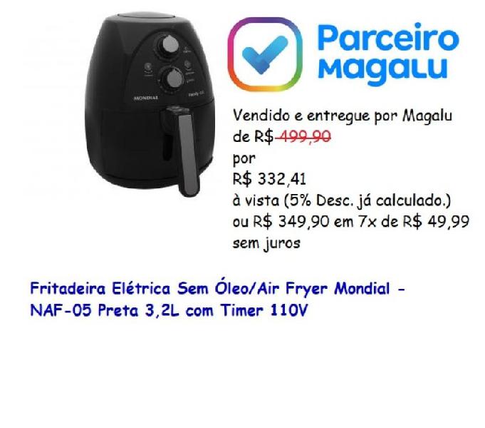 Fritadeira Elétrica Sem ÓleoAir Fryer Mondial - NAF-05