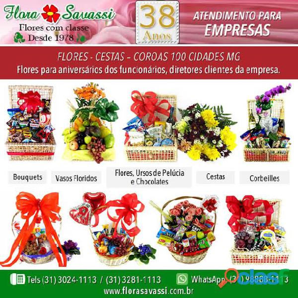 Igarapé MG floricultura flores online cesta de café da