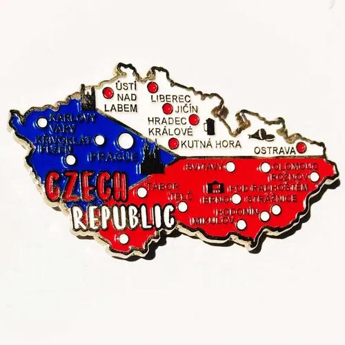 Imã República Tcheca - Mapa República Tcheca Bandeira