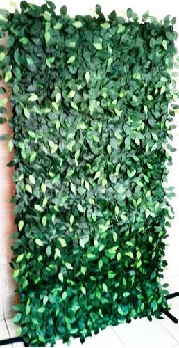 Muro Inglês Artificial Com Galhos De Fícus Verde 2,00 X