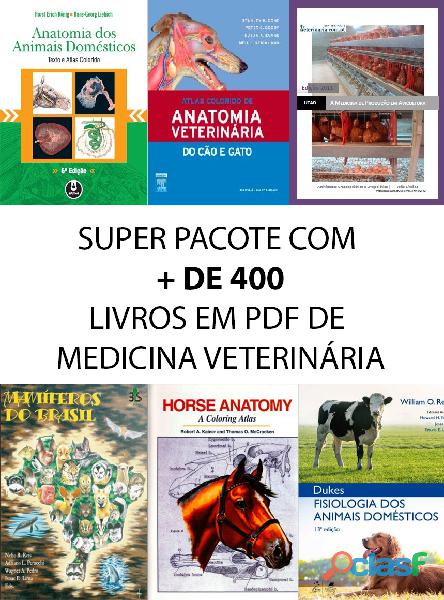 Pacote + De 400 Livros De Medicina Veterinária Pdf PT BR