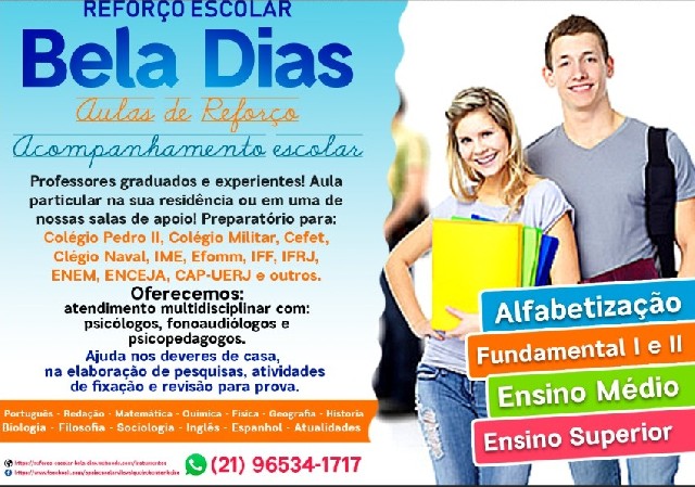 Preparatório / reforço escolar / acompanhamento