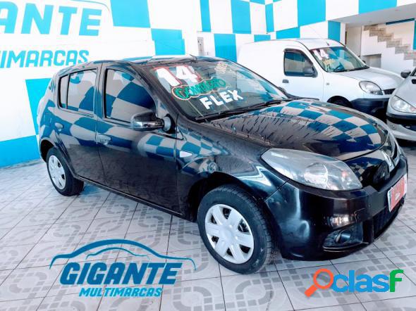 RENAULT SANDERO EXPRESSION HI-FLEX 1.6 8V 5P PRETO 2014 1.6