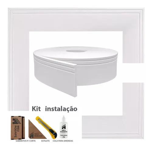 Rodapé Autocolante Flexível Eva 10cm - 65 Metros + Brinde