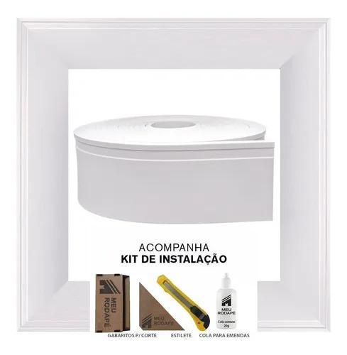 Rodapé Eva Autocolante Flexível 15cm - 33 Metros + Brinde