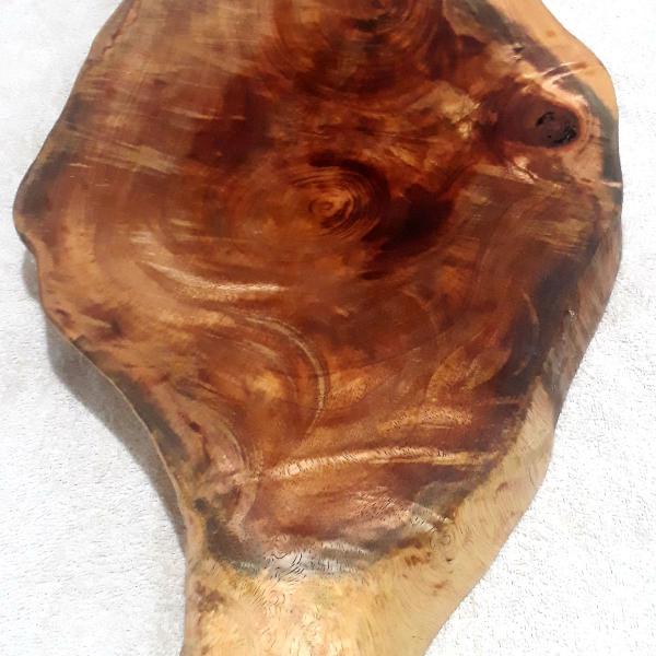 bolacha de madeira rústica cepo de madeira anjico tabua