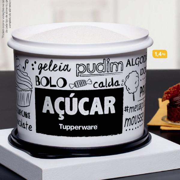 caixa Açúcar tupperware