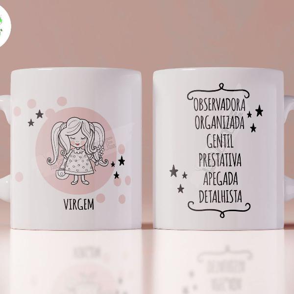 caneca signo virgem