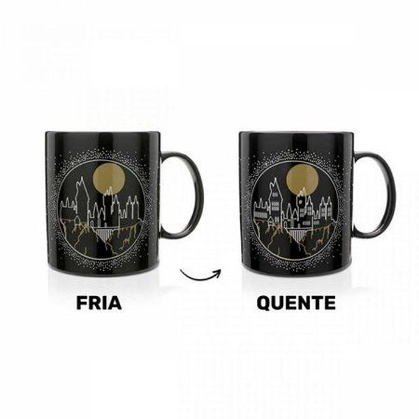 caneca termossensível (caneca mágica) - lumos harry potter