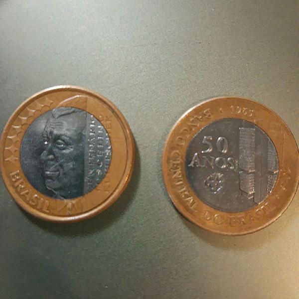 coletânea de 3 moedas especiais