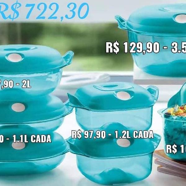 conjunto 7 peças Tupperware