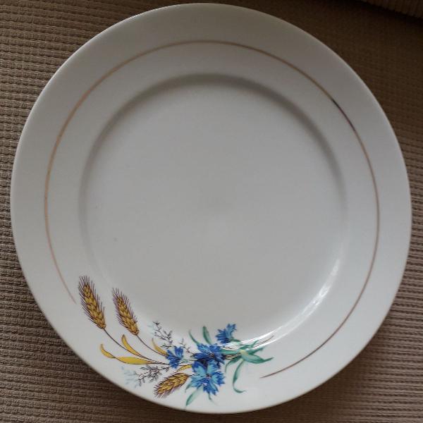 conjunto de 6 pratos porcelana Schmidt